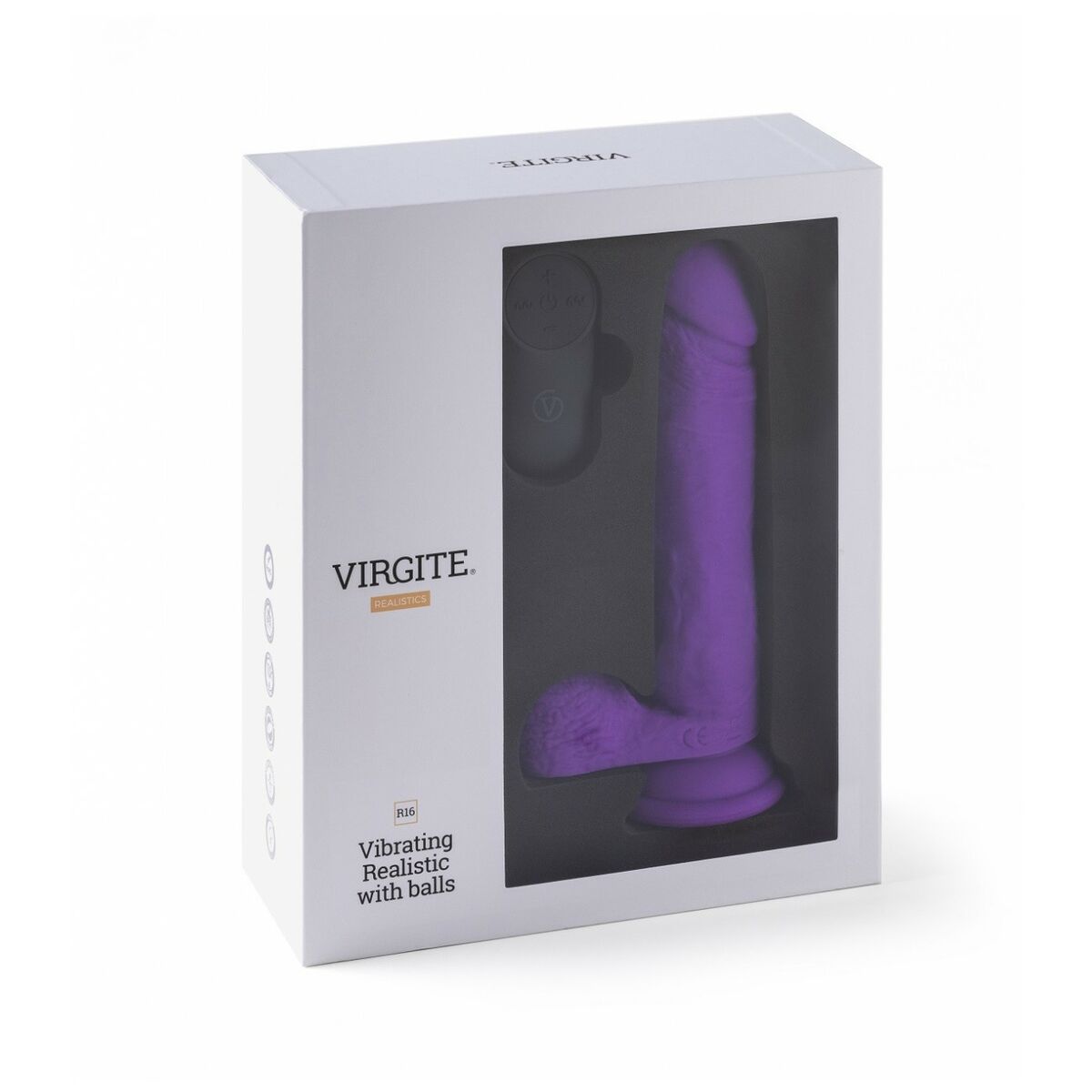 Realistische Vibrator Virgite Paars 16 cm